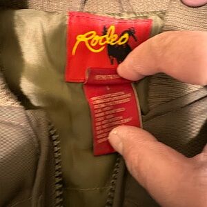 Men's Olive Puffer Jacket Rodeo